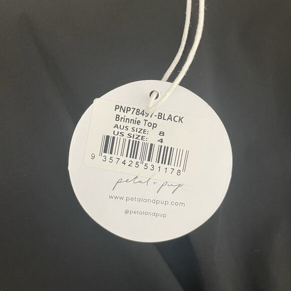 Petal & Pup Black Crop Top - Picture 2 of 11